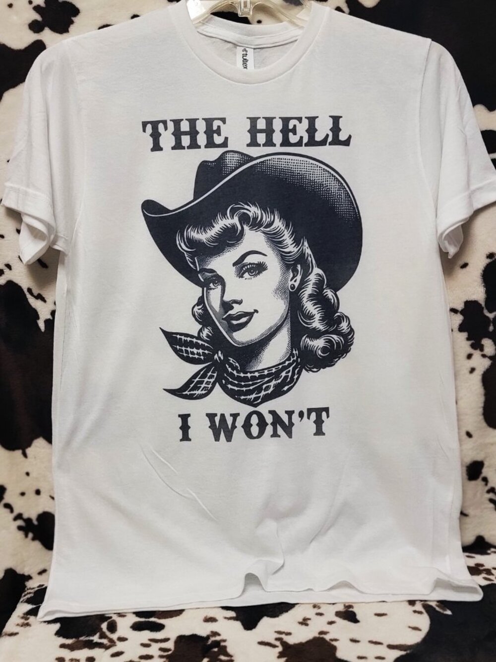 The Hell I Wont Western Southern Graphic T Shirt Trendy Boutique Style Tee Women - Picture 7 of 8